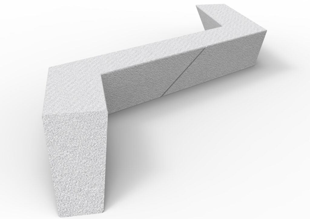 Delaware Bench modular concrete bench