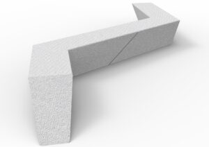 Delaware Bench modular concrete bench