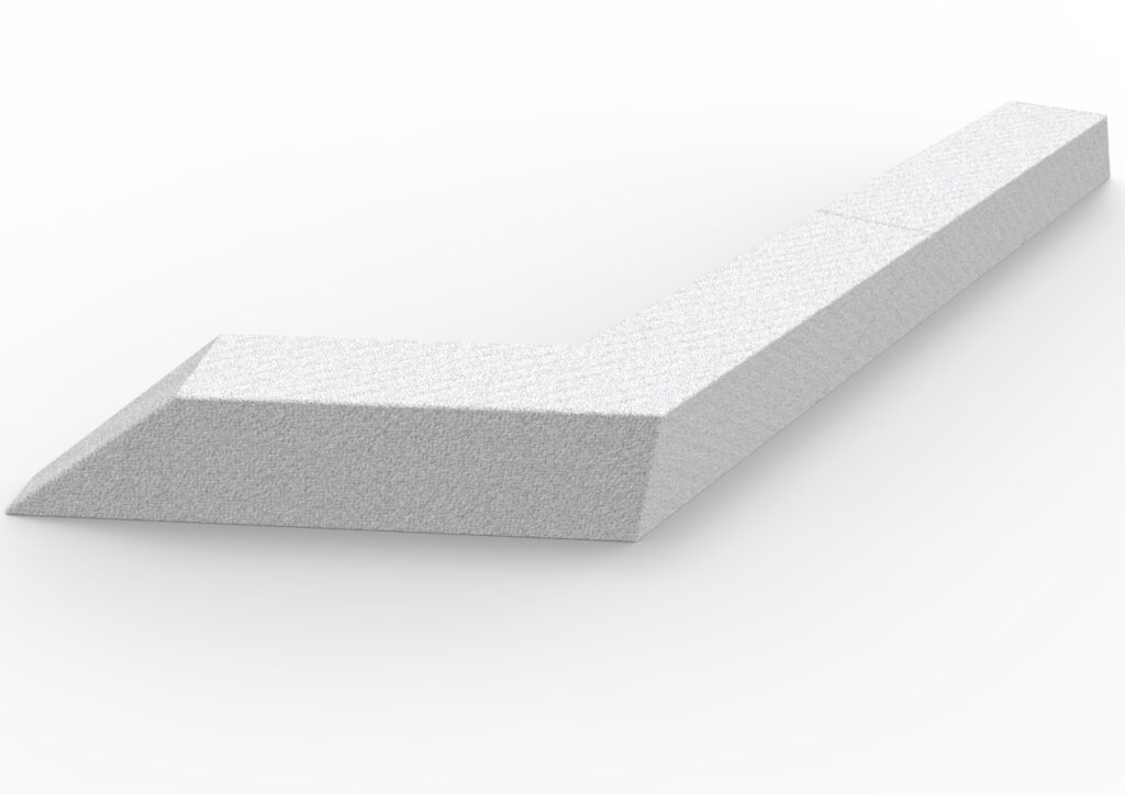 Delaware Bench modular concrete bench by Urbancrete