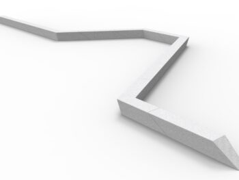 Delaware Bench modular concrete bench by Urbancrete