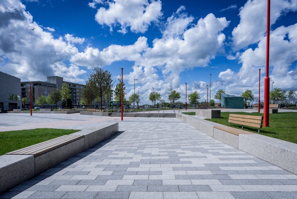 Concrete landscape design Ballymun